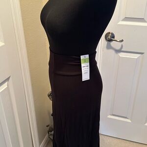 Agnes & Dora Black Maxi Pencil Skirt for Cocktail